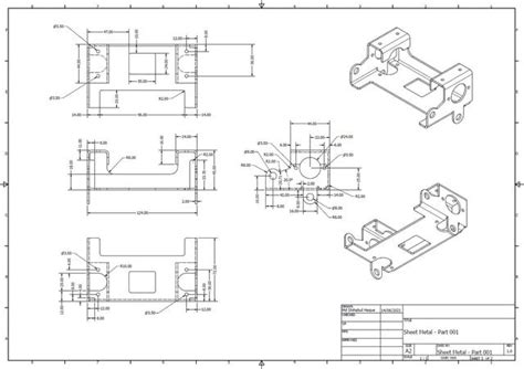 sheet metal 2d drawings for practice pdf|complex sheet metal drawings pdf.